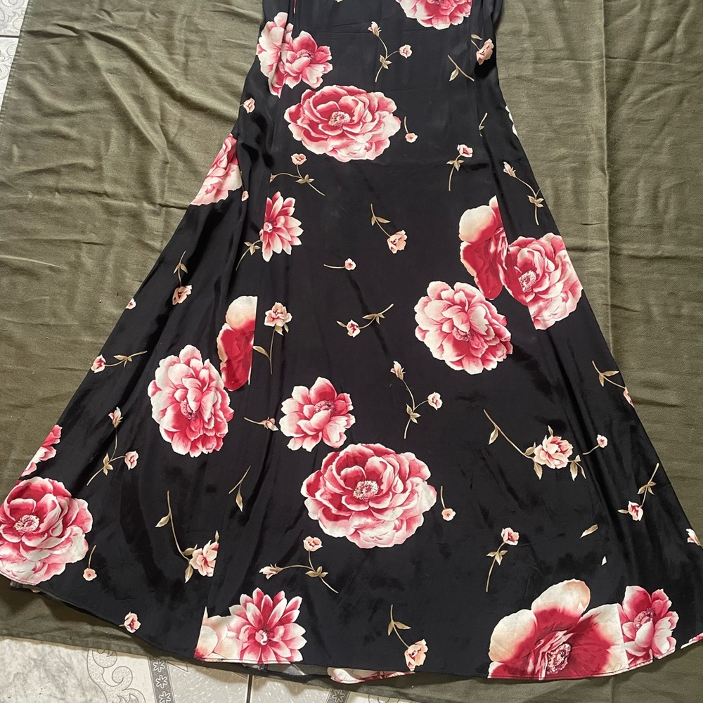 Express Black and Pink Floral Dress